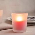 Haonai 2016 hot sale bulk frosted glass candle holder